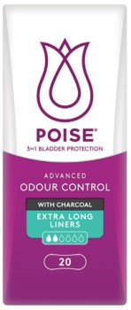Poise+Advanced+Odour+Protect+Extra+Long+Liners+20+Pack