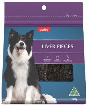 Coles+Dog+Treats+Liver+Pieces+100g