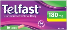 Telfast+Hayfever+Allergy+Relief+180mg+10+Tablets