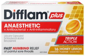 Difflam+Plus+Anaesthetic+Honey+%26amp%3B+Lemon+Flavour+16+Lozenges