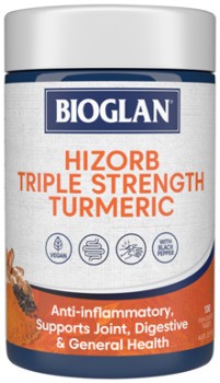 Bioglan+Hi-Zorb+Triple+Strength+Turmeric+100+Tablets