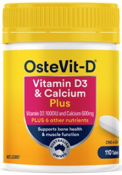OsteVit-D+One-A-Day+Vitamin+D3+%26amp%3B+Calcium+Plus+110+Tablets