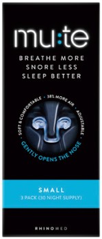 Mute+Snoring+Relief+Small+3+Pack