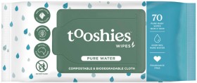 Tooshies+Biodegradable+Baby+Wipes+Pure+Water+70+Pack