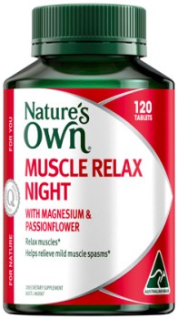 Natures-Own-Muscle-Relax-Night-120-Tablets on sale