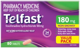 Telfast+Hayfever+Allergy+Relief+180mg+Value+Pack+80+Tablets