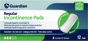 Guardian+Incontinence+Pads+Regular+12+Pack