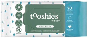 Tooshies+Biodegradable+Wipes+Pure+Water+70+Pack