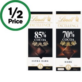Lindt+Lindor+or+Excellence+Chocolate+Blocks+80-100g