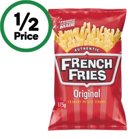 Thins+Onion+Rings+85g+or+French+Fries+Original+Chips+175g
