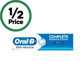 Oral-B-Pro-Health-Complete-Defence-System-Deep-Clean-Toothpaste-110g on sale