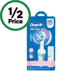 Oral-B-PRO-300-Electric-Toothbrush-Pk-1 on sale