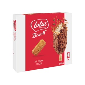 Lotus+Biscoff+Ice+Cream+Sticks+270ml+Pk+3+%26ndash%3B+From+the+Freezer