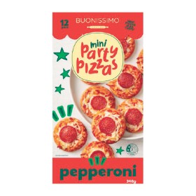 NEW+Buonissimo+Mini+Party+Pizzas+320-340g+Pk+12