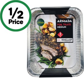 Armada-Foil-Medium-BBQ-Trays-Pk-3 on sale