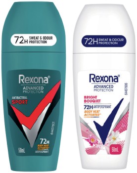 Rexona+Advanced+Protection+Antiperspirant+Roll%E2%80%91On+50mL+Selected+Varieties