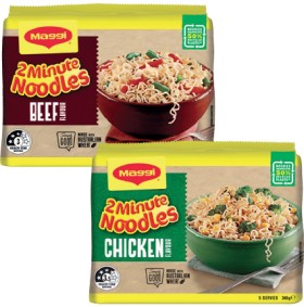 Maggi+2+Minute+Noodles+5+Pack+Selected+Varieties