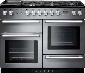 Falcon+110cm+%26%23039%3BNexus%26%23039%3B+Dual+Fuel+Freestanding+Cooker+Stainless+Steel+and+Chrome