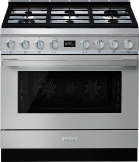 Smeg+90cm+%26%23039%3BPortofino%26%23039%3B+Pyrolytic+Dual+Fuel+Freestanding+Cooker