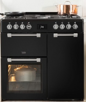 Beko+90cm+Dual+Fuel+Freestanding+Heritage+Cooker