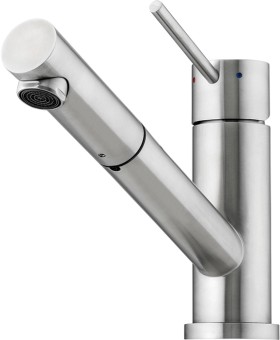 Oliveri+Stainless+Steel+Swivel+Pull+Out+Mixer