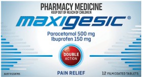 Maxigesic-Double-Action-Pain-Relief-12-Tablets on sale