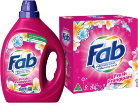 Fab+Laundry+Liquid+1.8%E2%80%912+Litre+or+Powder+1.8%E2%80%912kg+Selected+Varieties