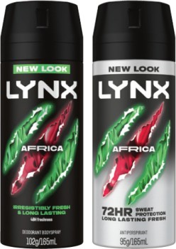 Lynx+Deodorant+Body+Spray+or+Antiperspirant+165mL+Selected+Varieties
