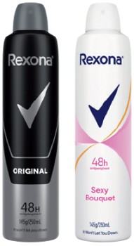 Rexona+Antiperspirant+Spray+250mL+Selected+Varieties