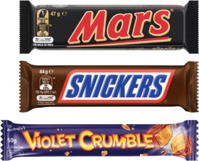 Mars+or+Violet+Crumble+Chocolate+Bar+30g-56g