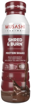 Musashi+Shred+%26amp%3B+Burn+Protein+Shake+375mL