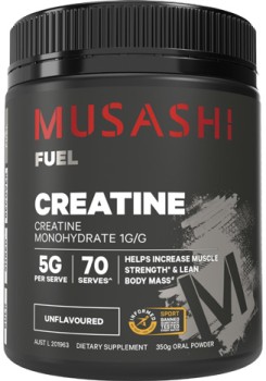 Musashi+Unflavoured+Creatine+Monohydrate+Powder+350g