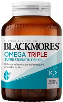 Blackmores+Omega+Triple+Strength+Fish+Oil+Capsules+60+Pack