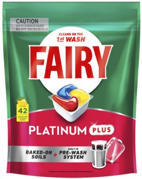 Fairy+Platinum+Plus+Dishwashing+Tablets+42+Pack