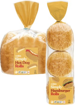 Coles+Simply+Hamburger+or+Hot+Dog+Rolls+6+Pack+450g-540g