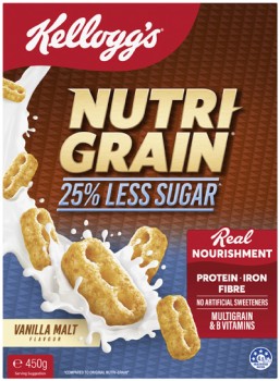 Kellogg%26%23039%3Bs+Nutri+Grain+25%25+Less+Sugar+Cereal+450g