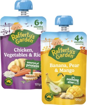 Rafferty%26%23039%3Bs+Garden+4%2B+Months%2C+6%2B+Months+or+8%2B+Months+Baby+Food+Pouch+120g