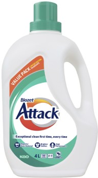 Biozet+Attack+Regular+Laundry+Liquid+4+Litre