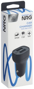 NRG+Dual+USB+A+Car+Charger+1+Each