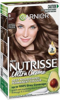 Garnier-Nutrisse-Crme-Hair-5-Chocolate-Brown-Colour on sale