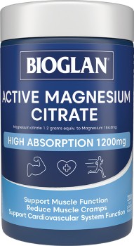 Bioglan+Active+Magnesium+Citrate+1200mg+200+Tablets%2A