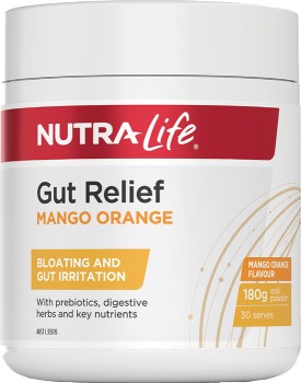 Nutra-Life+Gut+Relief+Mango+Orange+Flavour+Powder+180g%2A