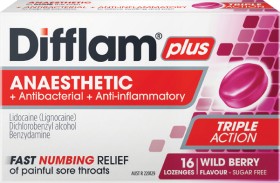 Difflam+Plus+Wild+Berry+Flavour+Lozenge+16+Pack%2A