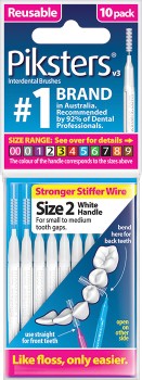 Piksters+Interdental+Brushes+10+Pack+-+Size+2