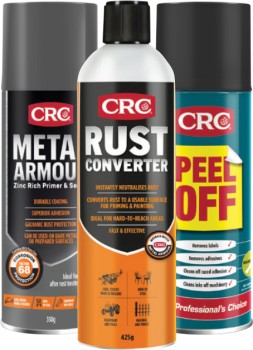 30%25+off+CRC+425g+Rust+Converter%2C+Metal+Armour%2C+Peel+Off