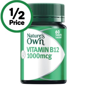 Nature%26rsquo%3Bs+Own+Vitamin+B12+1000mcg+Tablets+Pk+60%7E