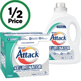 Biozet+Attack+Plus+Laundry+Liquid+2+Litre+or+Powder+2+kg