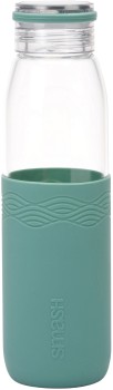 Smash-Blue-Glass-Drinking-Bottle-580mL-Sage on sale