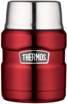 Thermos+Vacuum+Insulated+Food+Jar+470mL+-+Red