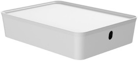 Otto+5L+PET+Modular+Basket+Large+Low+-+White